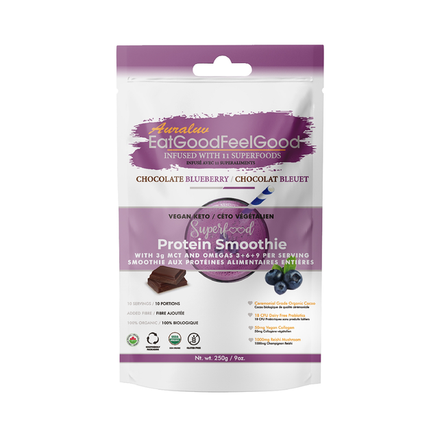 Eat Good Feel Good - Protein Smoothie, Blueberry Chocolate | 250 g