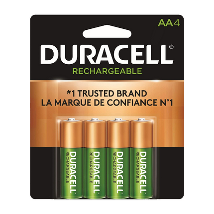 Duracell - AAA Rechargeable Batteries | 4 Pack