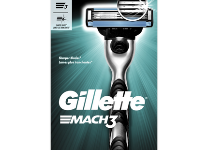Gillette - Mach 3 Razor | 3 Cartridges + 1 Razor