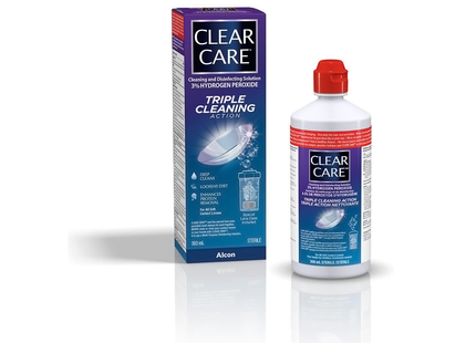 Clear Care - Cleaning & Disinfecting Solution with Triple Cleaning Action for Contact Lenses | 360 mL