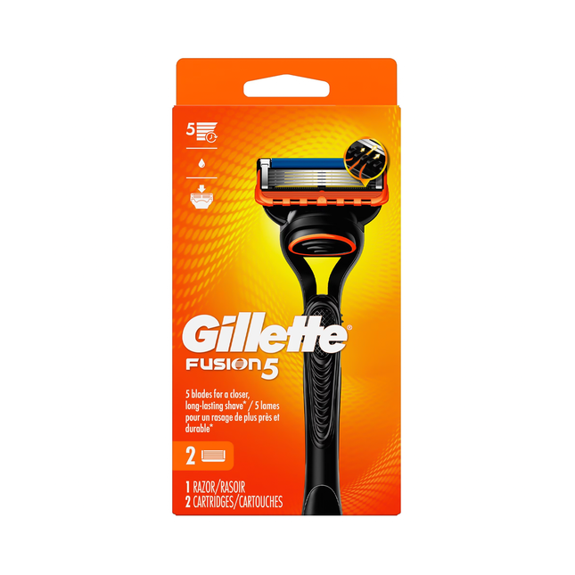 Gillette - Fusion 5 Razor | 2 Cartridges + 1 Razor