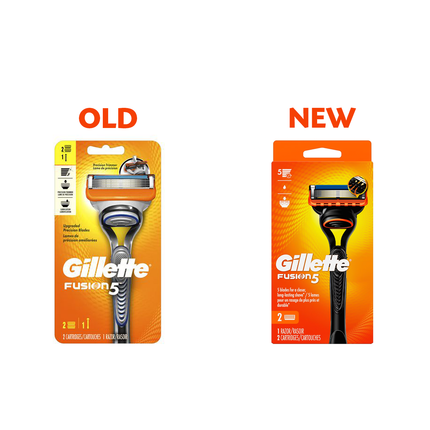 Gillette - Fusion 5 Razor | 2 Cartridges + 1 Razor