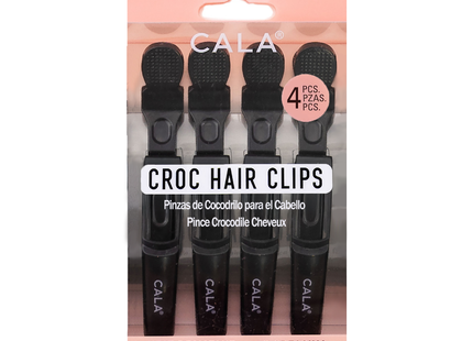 Cala - Pinces à cheveux en crocodile, résistantes à la chaleur - Sans plis | Lot de 4