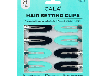 Cala - Hair Setting Clips Black & Mint