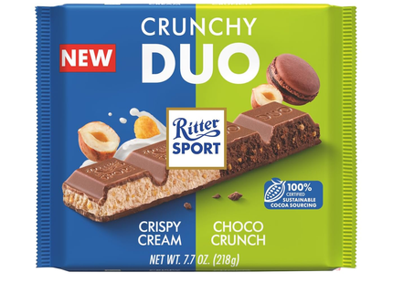 Ritter Sport - Crunchy Duo Crispy Cream + Choco Crunch | 218 g