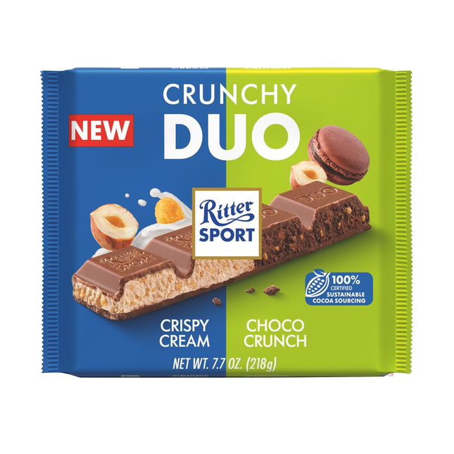 Ritter Sport - Crunchy Duo Crispy Cream + Choco Crunch | 218 g