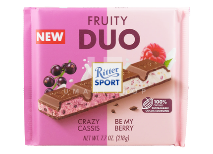 Ritter Sport - Fruity Duo Crazy Cassis + Be My Berry | 218 g