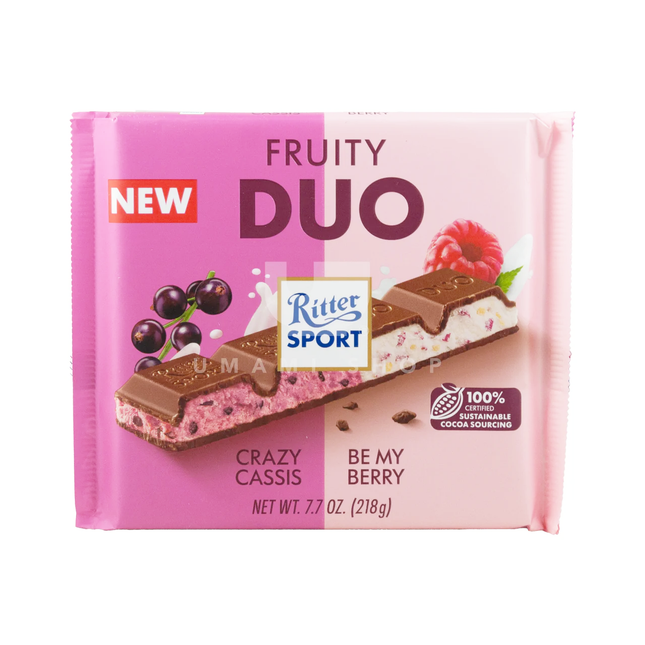 Ritter Sport - Fruity Duo Crazy Cassis + Be My Berry | 218 g