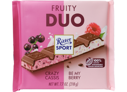 Ritter Sport - Duo Fruité Cassis Fou + Be My Berry | 218 g