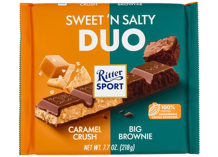 Ritter Sport - Sweet 'N Salty Duo Caramel Crush & Big Brownie | 218 g
