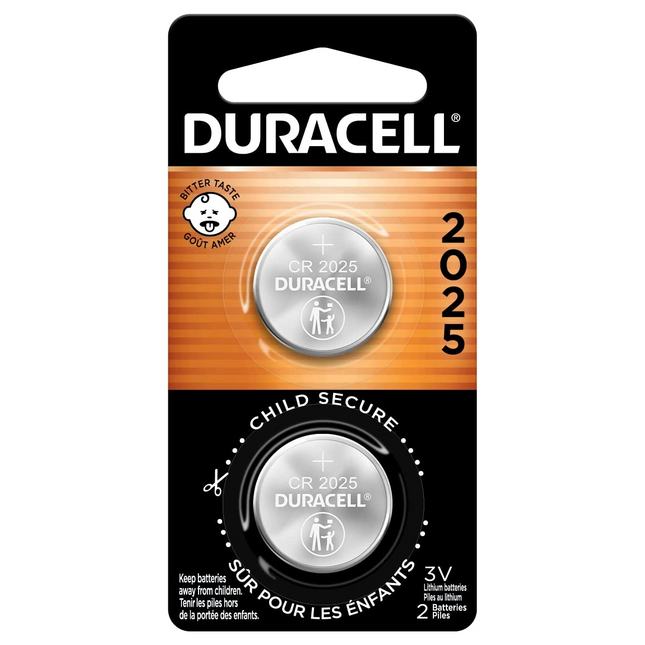 Duracell - Lithium Battery 3V - 2025 | 2 Pack