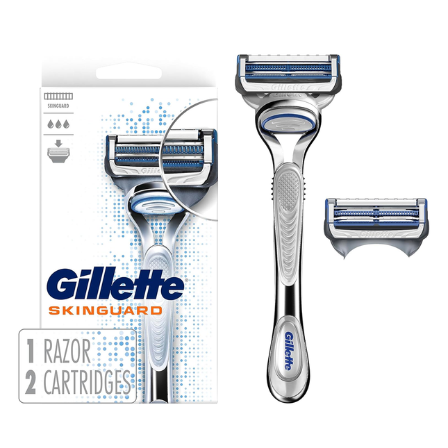Gillette - SkinGuard Men's Razor, Handle + 2 Blade Refills