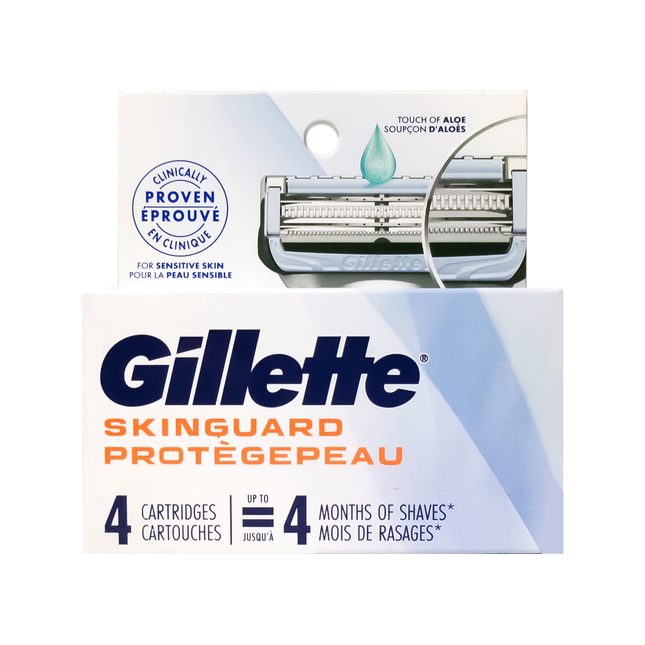 Gillette - Skinguard pour peaux sensibles | 4 cartouches