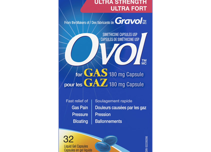 Ovol pour gaz 180 mg gélules liquides | 32 Gélules