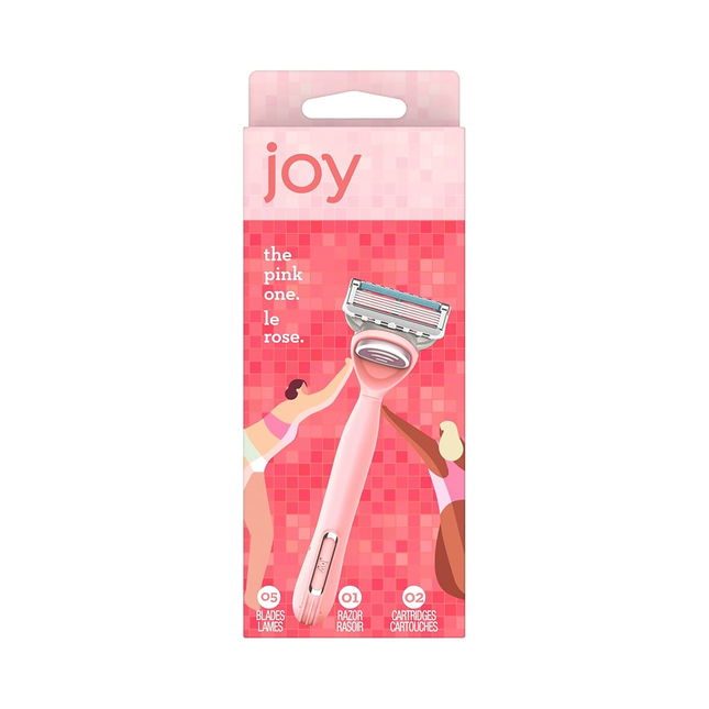 Joy Razor - Le Rose | 1 rasoir et 2 cartouches