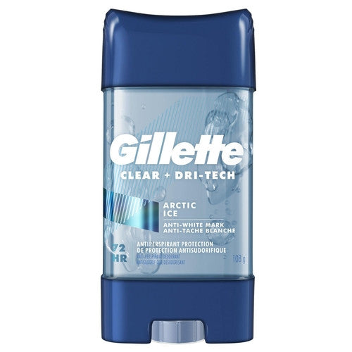 Gillette - Clear + Dri-Tech - Protection antisudorifique 72 HR - Glace arctique | 108g