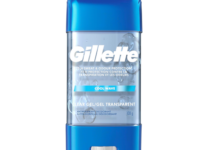 Gillette - Antisudorifique Gel Transparent 72H - Cool Wave | 108 g