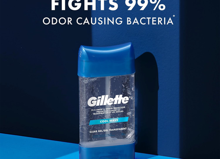 Gillette - Antisudorifique Gel Transparent 72H - Cool Wave | 108 g