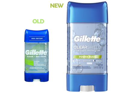 Gillette - Clear Shield 72HR Protection - Power Rush | 108 g