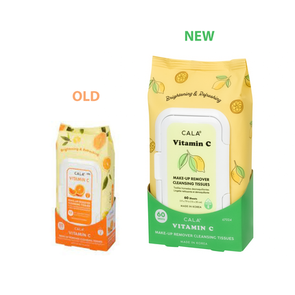 Cala - Vitamin C Make-Up Remover Cleansing Tissues | 60 Sheets