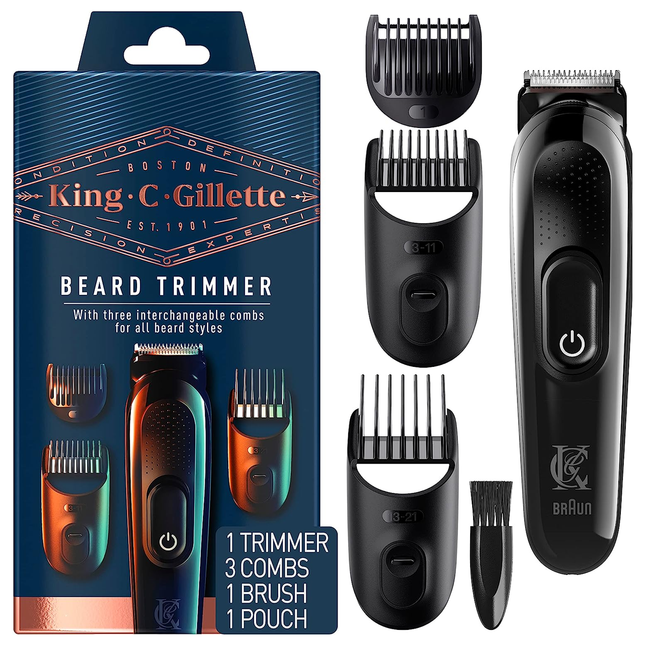 King C Gillette - Tondeuse à barbe | 6 pièces