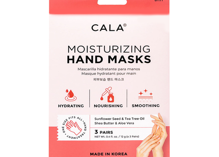 Cala - Moisturizing Hand Masks, Sunflower Seed & Tea Tree Oil | 3 Pairs