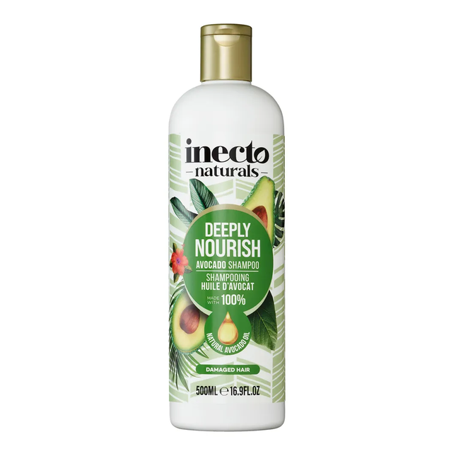 Inecto Naturals - Shampooing à l'avocat profondément nourrissant - Pour cheveux abîmés | 500 ml