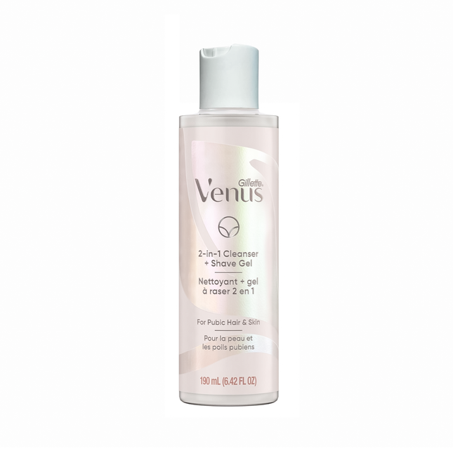 Gillette - Venus 2-In-1 Cleanser + Shave Gel For Pubic Hair & Skin | 190 mL