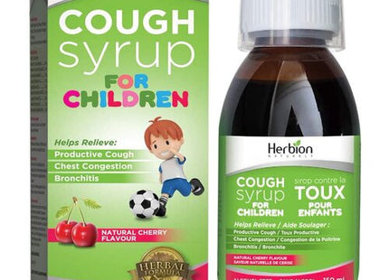 Herbion Naturals - Cough Syrup for Children - Alcohol Free - Cherry Flavour | 150 mL