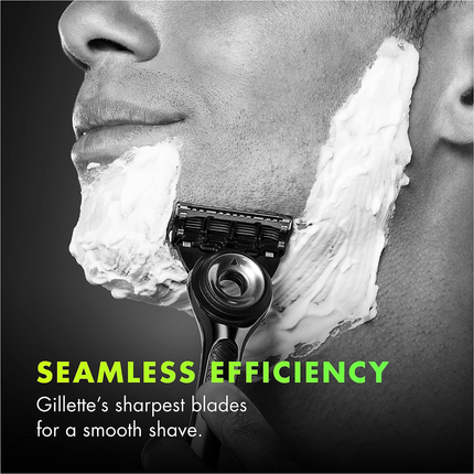 Gillette - Mens Razor Blade Refills with Exfoliating Bar | 4 Cartridges