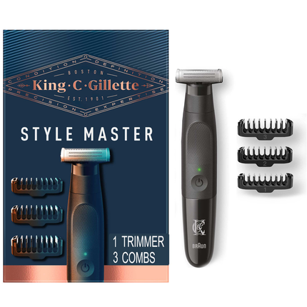 King C Gillette - Tondeuse électrique Style Master | 4 pièces