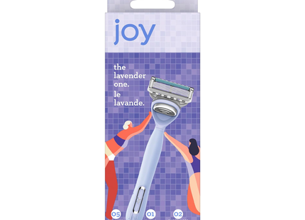 Joy - Razor & 2 Cartridges | Lavender or Neon Pink