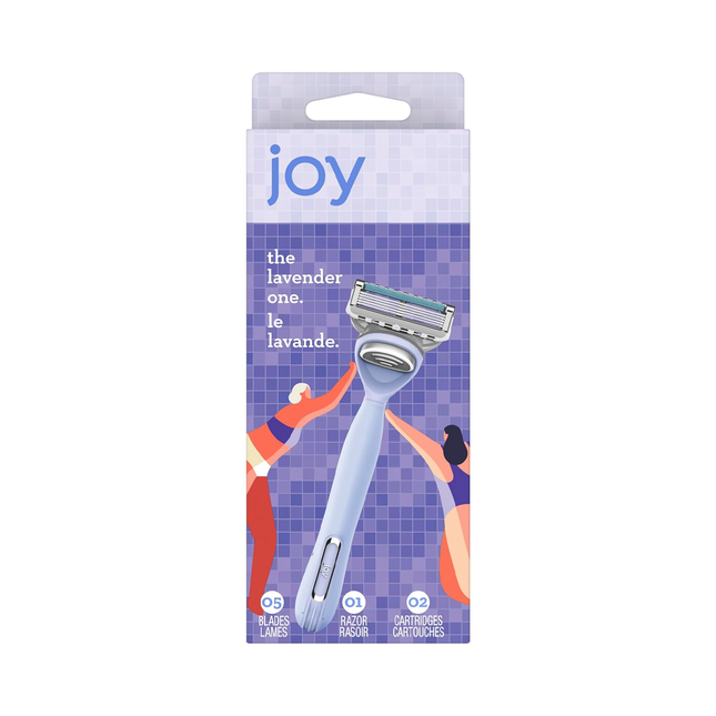 Joy - Razor & 2 Cartridges | Lavender or Neon Pink