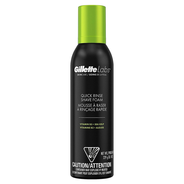 Gillette Labs - Quick Rinse Shave Foam - Vitamin B3 + Sea Kelp