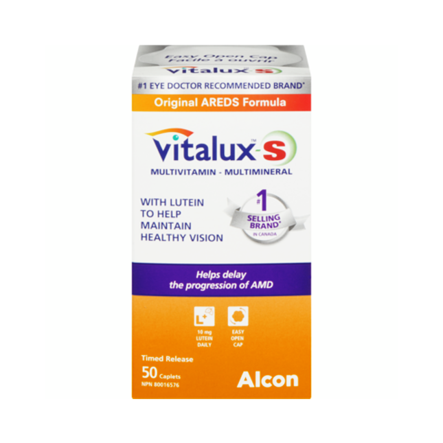 Vitalux-S - Mulitvitamin & Multimineral  - Original  AREDS Formula | 50 Time Released Caplets