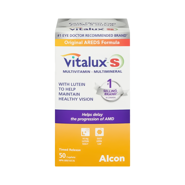 Vitalux-S - Mulitvitamin & Multimineral  - Original  AREDS Formula | 50 Time Released Caplets