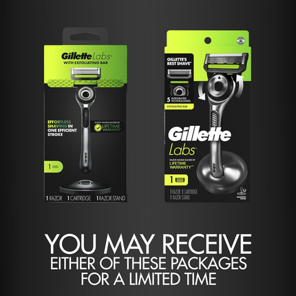 Gillette - Rasoir 5 lames avec barre exfoliante | 1 rasoir + 1 cartouche + 1 support