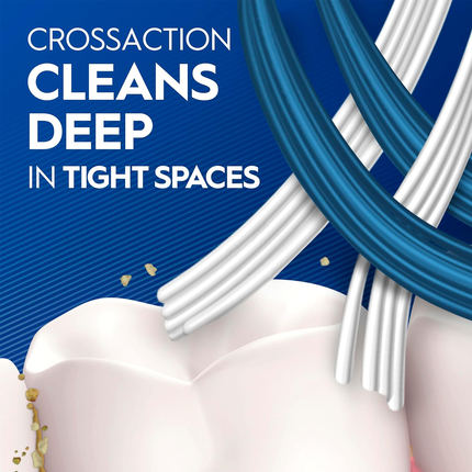 Oral-B - Brosse à dents Pro-Clean CrossAction Nettoyage en profondeur | Souple