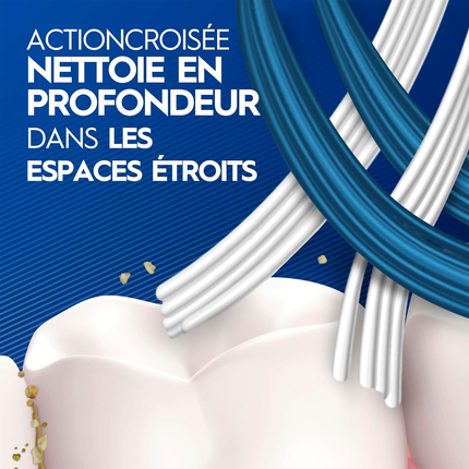 Oral-B - Brosse à dents Pro-Clean CrossAction Nettoyage en profondeur | Souple