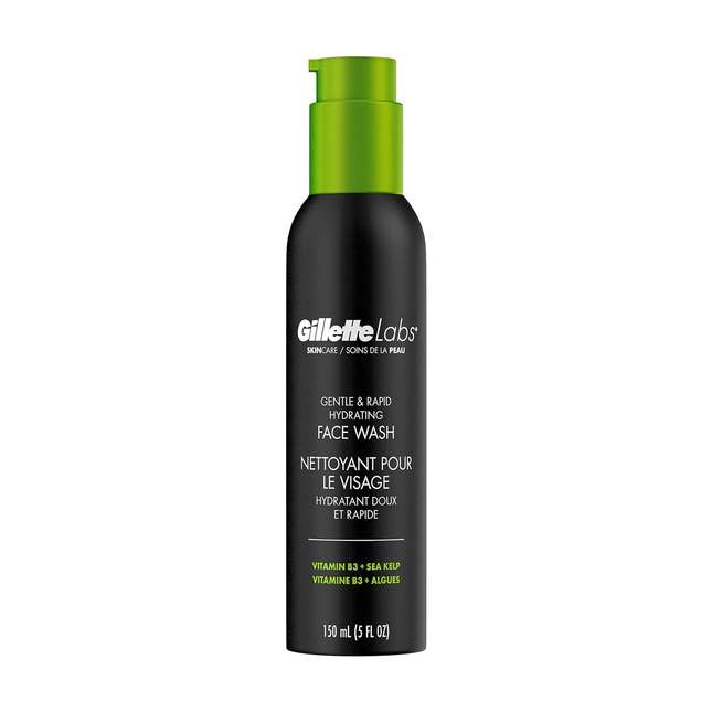 Gillette - Nettoyant visage hydratant doux et rapide | 150 ml