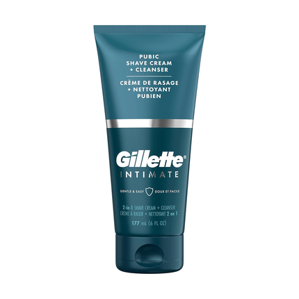 Gillette - Crème à raser pubienne 2 EN 1 + Nettoyant | 177 ml