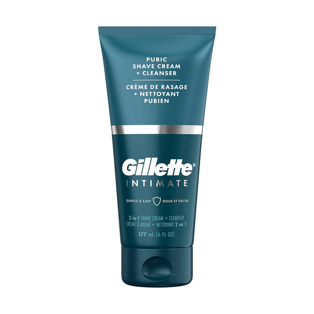 Gillette - Crème à raser pubienne 2 EN 1 + Nettoyant | 177 ml