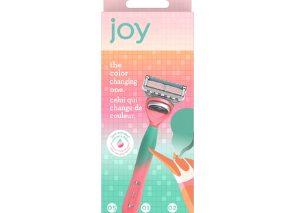 Joy - Colour Changing 5-Blade Razor | 1 Razor + 2 Cartridges