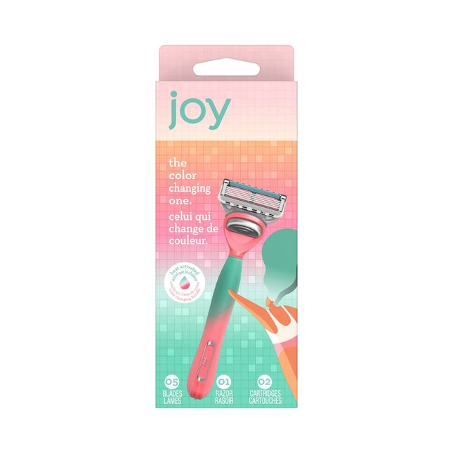 Joy - Colour Changing 5-Blade Razor | 1 Razor + 2 Cartridges