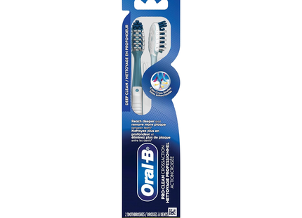 Oral-B - Pro-Clean CrossAction Deep Clean Toothbrush 2X Value Pack | Medium