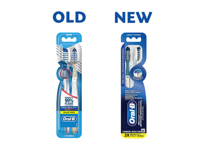 Oral-B - Pro-Clean CrossAction Deep Clean Toothbrush 2X Value Pack | Medium