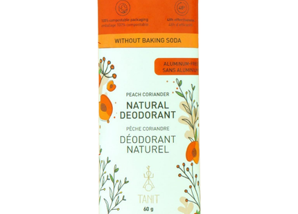 Tanit - Déodorant naturel, Pêche Coriandre | 60 g
