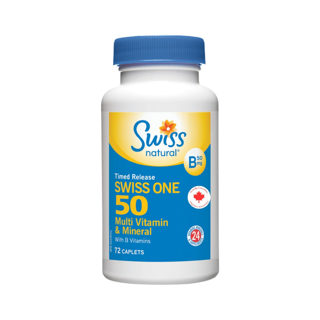 Swiss Natural - Swiss One Multi 50+ avec Complexe B | 72 capsules