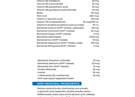 Swiss Natural - Swiss One 50 TR Multi with B Complex | 72 Capsules