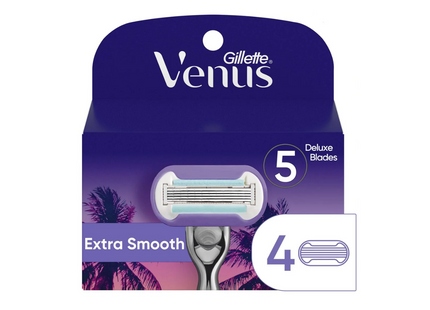 Gillette - Venus Extra Smooth Miami Midnight Replacement Blades | 4 Cartridges